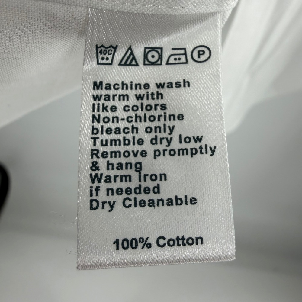Paul Fredrick Mens White Classic Fit Cotton Dress Shirt 18 x 35 NWT 1503 - Picture 8 of 8